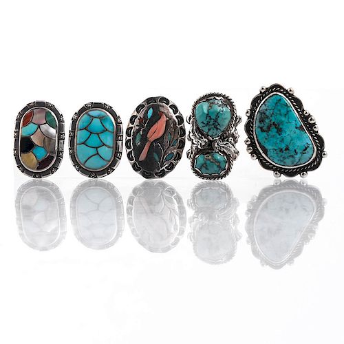 NATIVE AMERICAN SILVER TURQUOISE  39b743