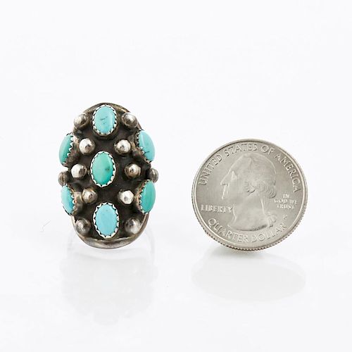 NATIVE AMERICAN TURQUOISE SILVER 39b73c
