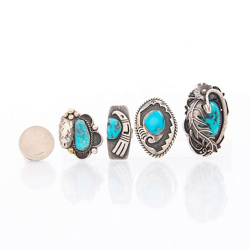 NATIVE AMERICAN SILVER AND TURQUOISE 39b74e