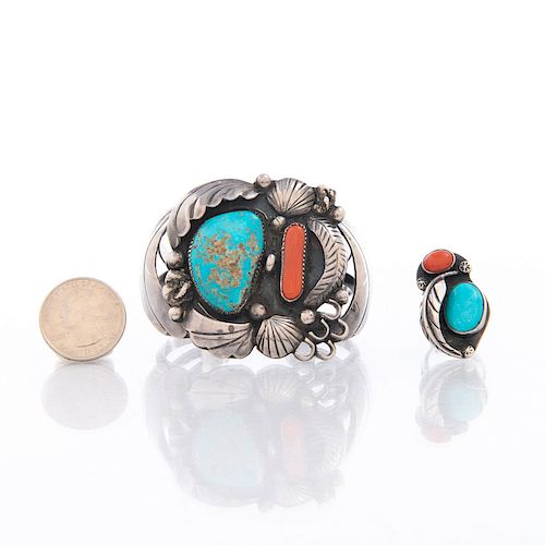NATIVE AMERICAN TURQUOISE & CORAL