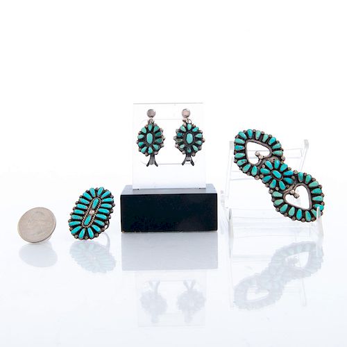 NATIVE AMERICAN SILVER TURQUOISE