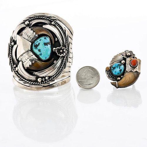 CARSON BLACKGOAT STERLING TURQUOISE