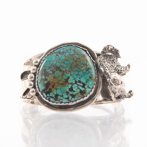 NATIVE AMERICAN SILVER TURQUOISE 39b79a