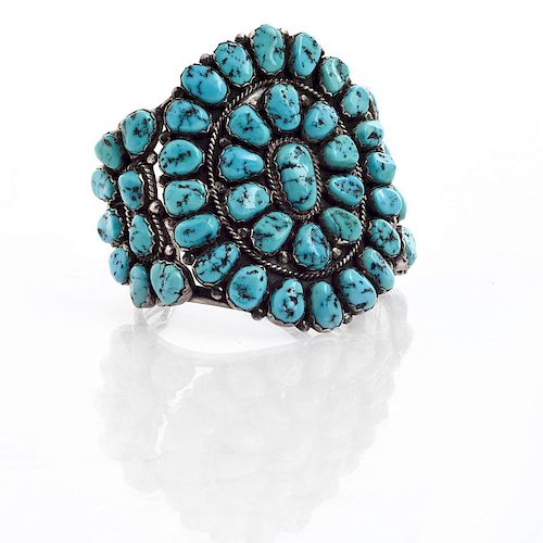 ESTHER SPENCER NAVAJO SILVER TURQUOISE 39b7c6