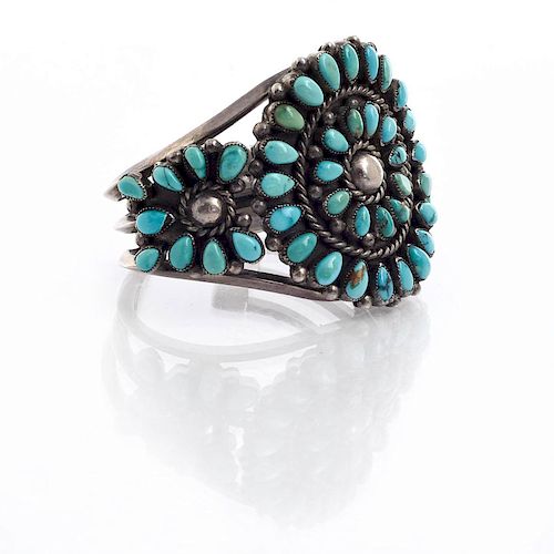 NATIVE AMERICAN SILVER AND TURQUOISE