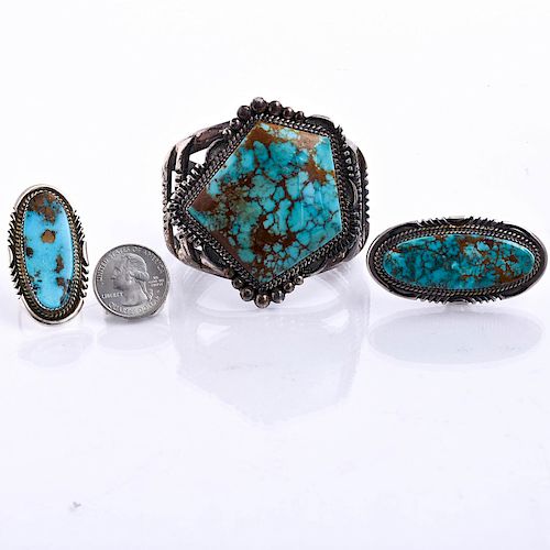 NATIVE AMERICAN STERLING TURQUOISE