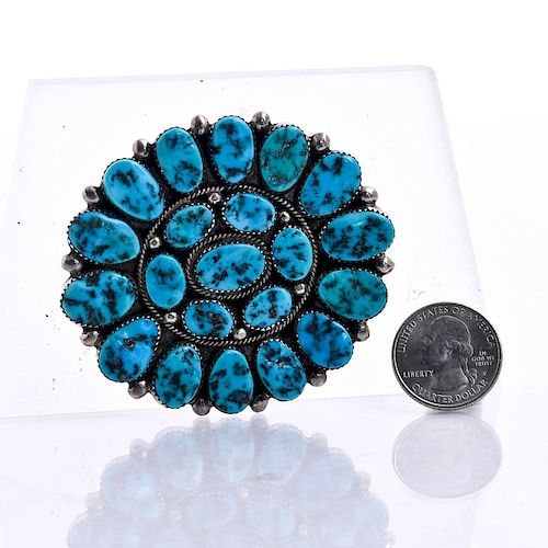 NATIVE AMERICAN CLUSTER TURQUOISE  39b82a