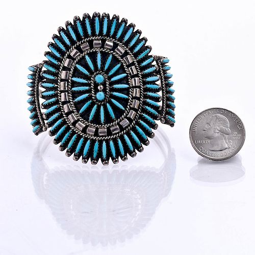 TURQUOISE STERLING SILVER CLUSTER 39b822