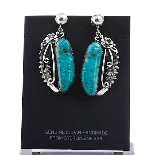 NATIVE AMERICAN SILVER AND TURQUOISE