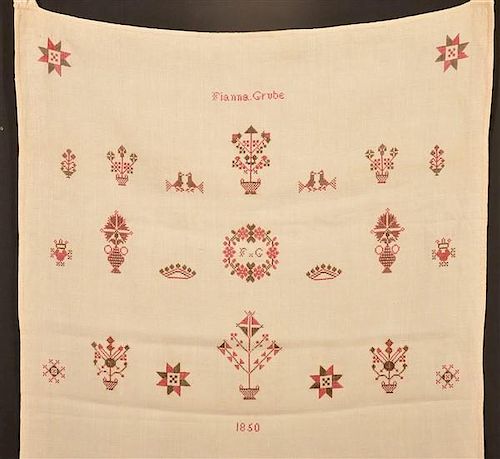 1850 PENNSYLVANIA CROSS STITCH