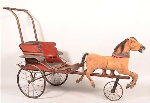 ANTIQUE HORSE DRAWN CHILD S CARRIAGEAntique 39b8bf