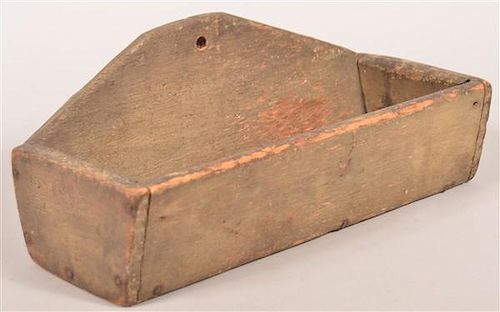 PRIMITIVE SOFTWOOD WALL BOX WITH 39b92d