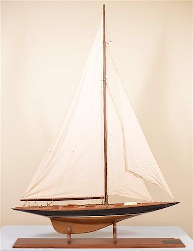 MODEL OF THE J-CLASS YACHT ENDEAVOUR.Model