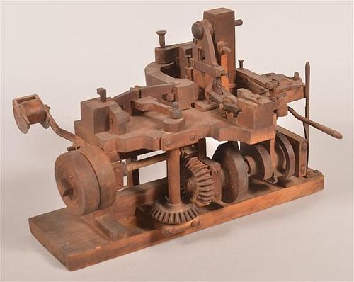 19TH CENTURY WOODEN MECHANICAL 39b94c