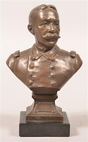 HENRI GODET VINTAGE BRONZE BUST