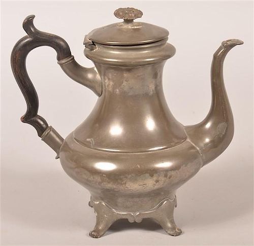 BROADHEAD & ATKINS PEWTER TEAPOT.Broadhead