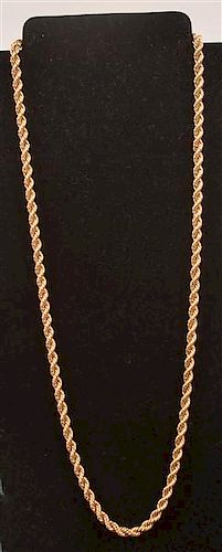 14K Y G SINGLE PIECE DOUBLE ROPE 39b98a