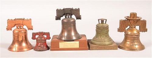 FIVE VARIOUS LIBERTY BELL STILL 39b9bf