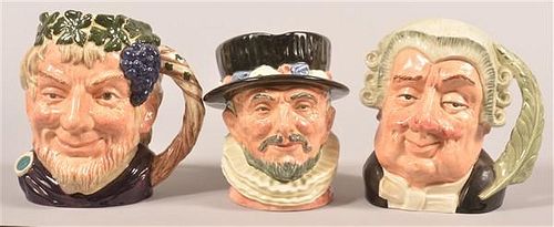 THREE LARGE ROYAL DOULTON CHARACTER