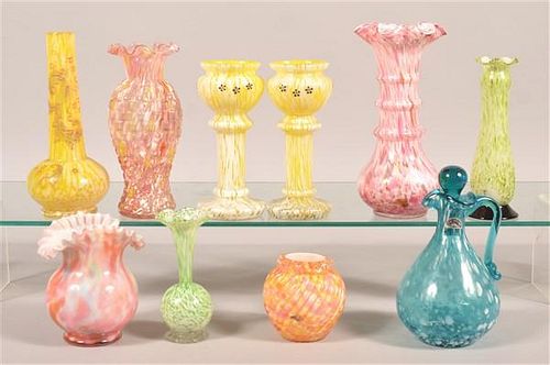 10 VARIOUS PIECES END OF DAY GLASS 10 39ba29