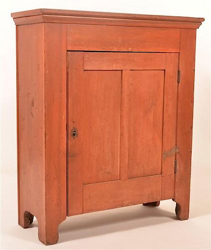 PA 19TH CENTURY RED PAINTED SOFTWOOD 39ba78