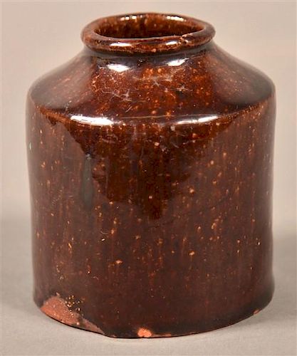 PA 19TH CENTURY GLAZED REDWARE 39bab7