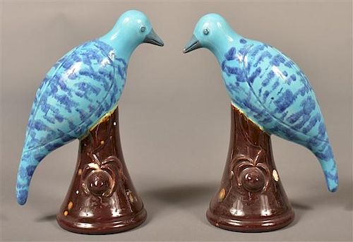 TWO JAMES SEAGREAVES POTTERY BIRD 39bae9