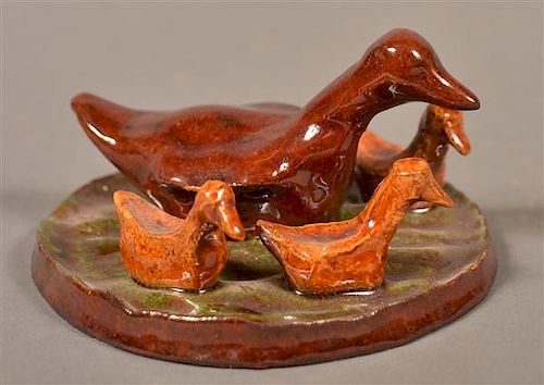 BREININGER POTTERY 1966 DUCK AND