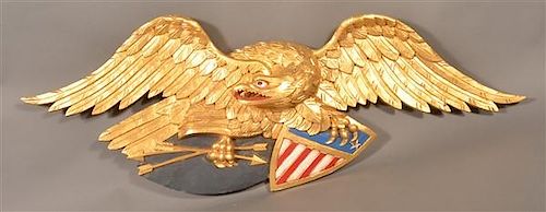 CONTEMPORARY FOLK ART EAGLE AND