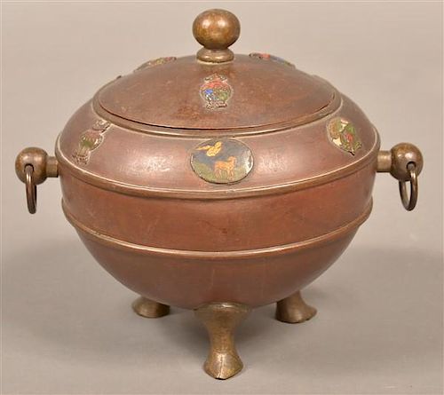 CHINESE ENAMELED COPPER BRONZE 39bbc7