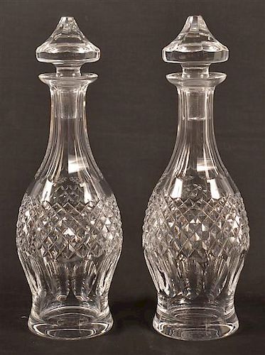 PAIR OF WATERFORD CUT CRYSTAL DECANTERS Pair 39bbe1