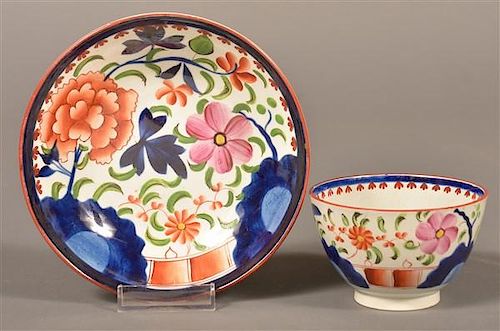 GAUDY DUTCH CHINA DOUBLE ROSE CUP &