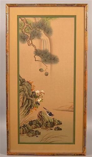 UNSIGNED VINTAGE JAPANESE PAINTING 39bc54