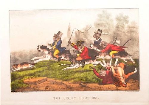 TWO UNFRAMED CURRIER & IVES LITHOGRAPHS.Two