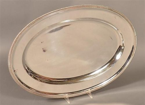 K UYEDA 950 SILVER PLATTER GADROONED 39bca7