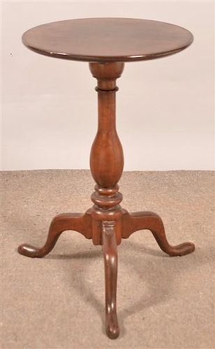 QUEEN ANNE WALNUT PEDESTAL CANDLESTAND Queen 39bceb