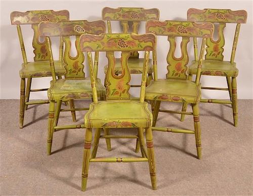 SET OF SIX PA BOOT JACK BACK SIDECHAIRS Set 39bce9