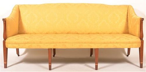 AMERICAN HEPPLEWHITE MAHOGANY SOFA American 39bd2e