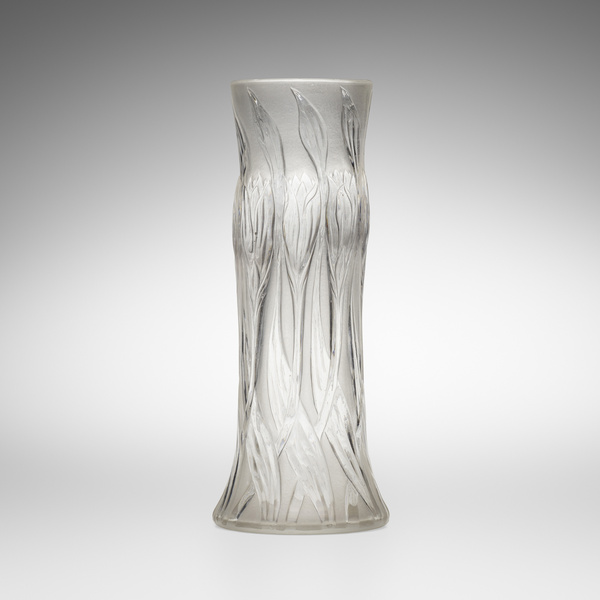 Tiffany Studios. Rock Crystal vase with