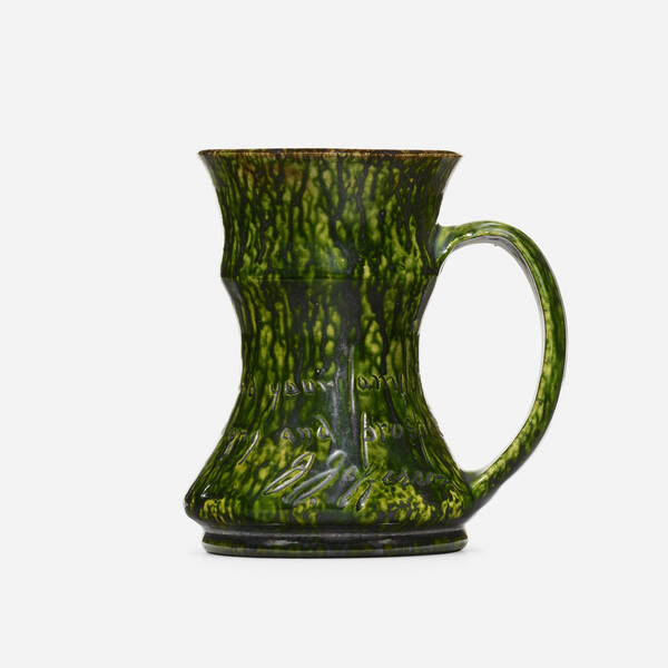 George E. Ohr. Jefferson mug. 1896,