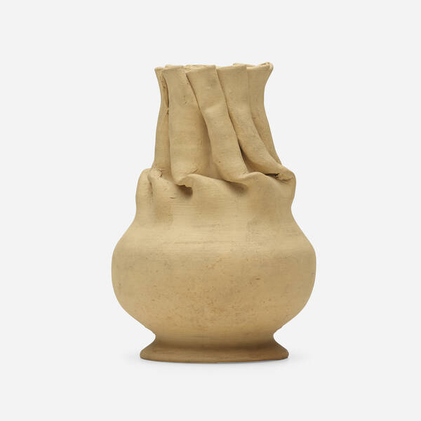 George E. Ohr. Large vase. 1898-1910,
