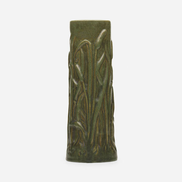 Fulper Pottery Rare Cattail vase  39e4ba