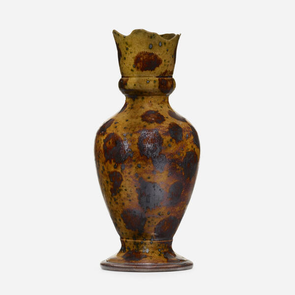 George E Ohr Tall vase 1897 1900  39e50e