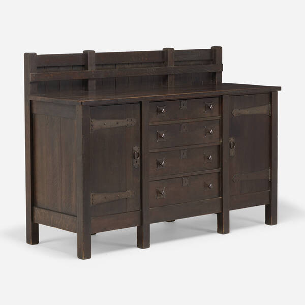 Gustav Stickley. Early sideboard,