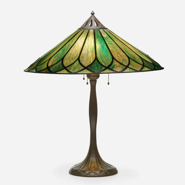 Handel. Table lamp. c. 1908, leaded