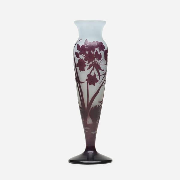 Émile Gallé. Vase with water violets.