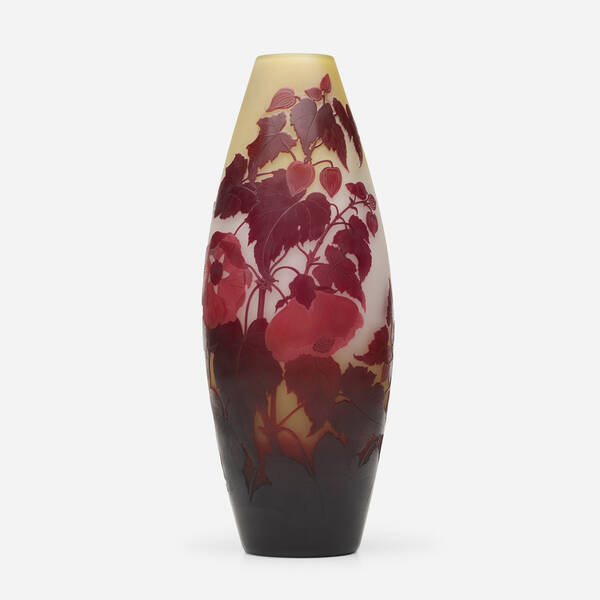 Émile Gallé. Vase with hibiscus.