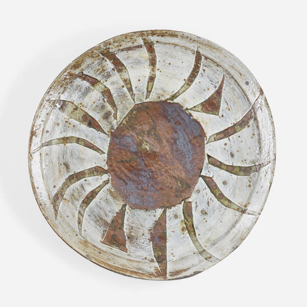 Peter Voulkos. Sunburst plate.