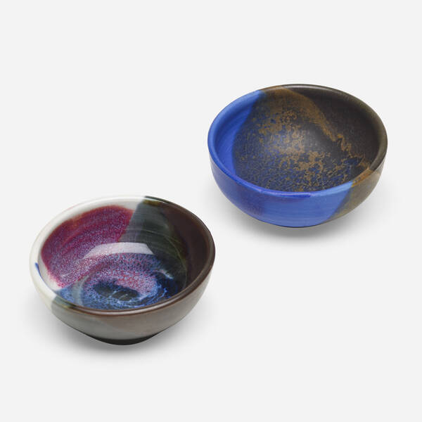 Toshiko Takaezu. Tea bowls, set