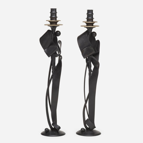 Albert Paley Cloaked Nuance candleholders  39e66f